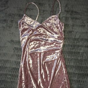 Velvet pink dress